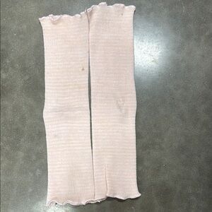 Pink Knit Leg Warmers